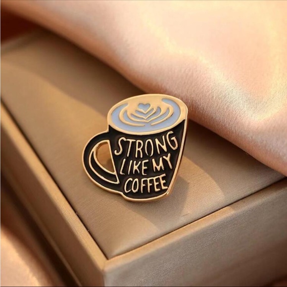 Strong Like My Coffee Cloths Pin - Picture 2 of 2
